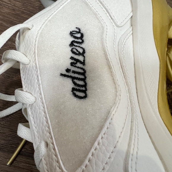 Adidas PureHustle 3 Elite Softball Cleats Womens Size 8 Off White/Gold Metal - Picture 5 of 10